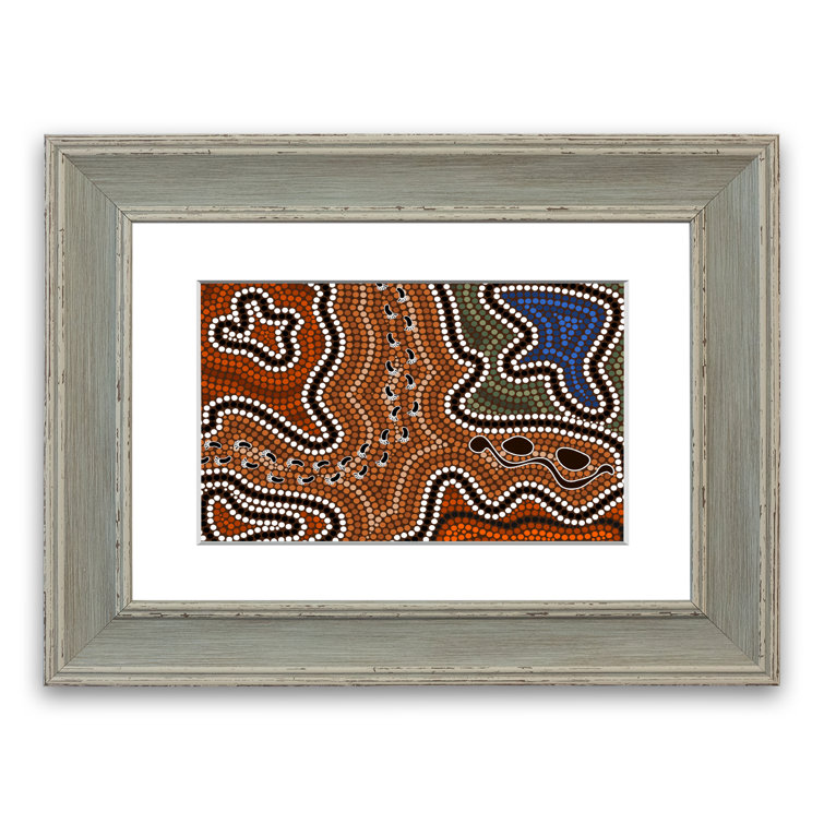 East Urban Home Aboriginal Pattern 5 Picture Frame Graphic Art Print
